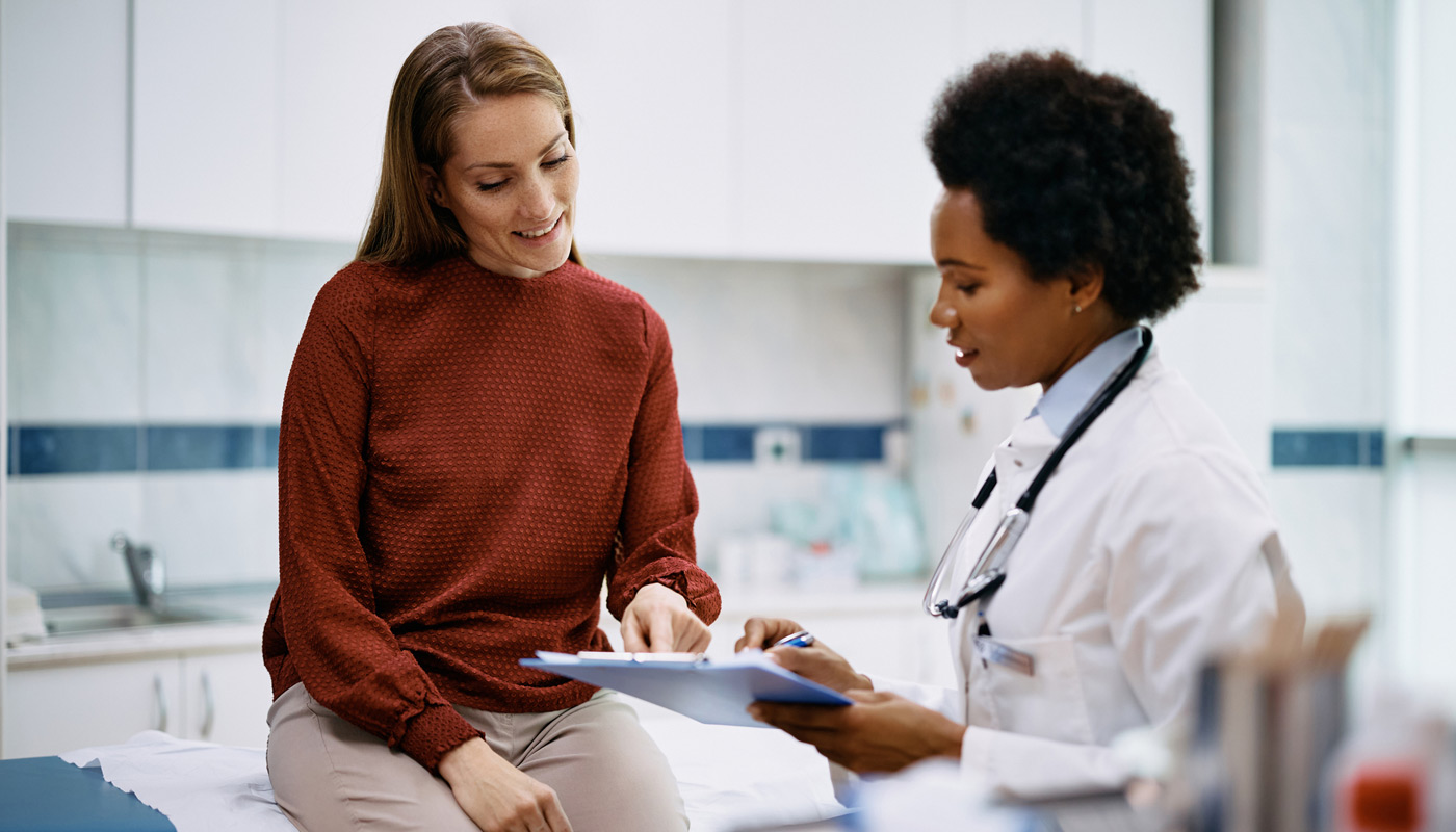 Woman-having-an-appointment-for-congenital-müllerian-anomalies